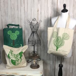 Set of 3 Disney Earth Themed Tote Bags